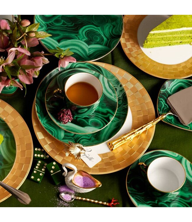 L’Objet Malachite Dessert Plate (Set of 4)