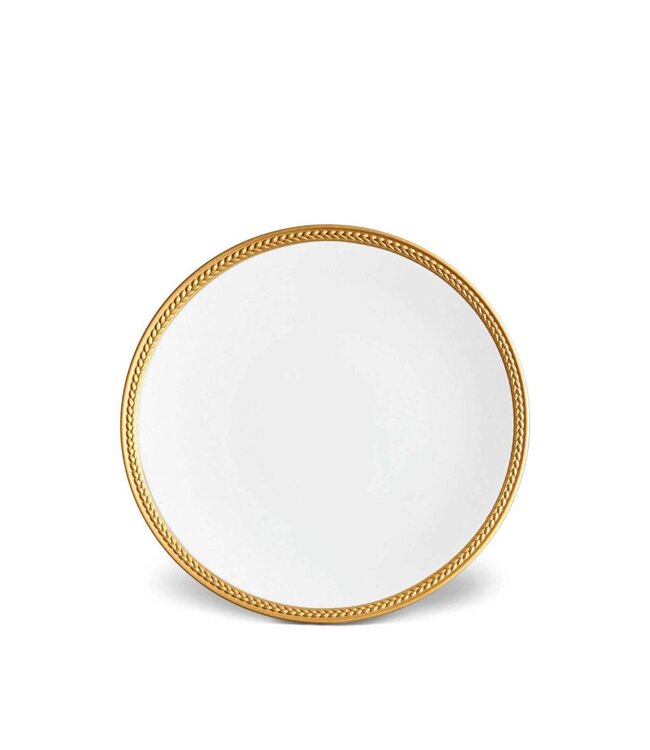 L’Objet Soie Tressée Gold Dessert Plate