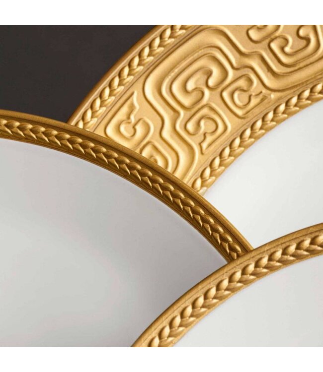 L’Objet Soie Tressée Gold Dessert Plate