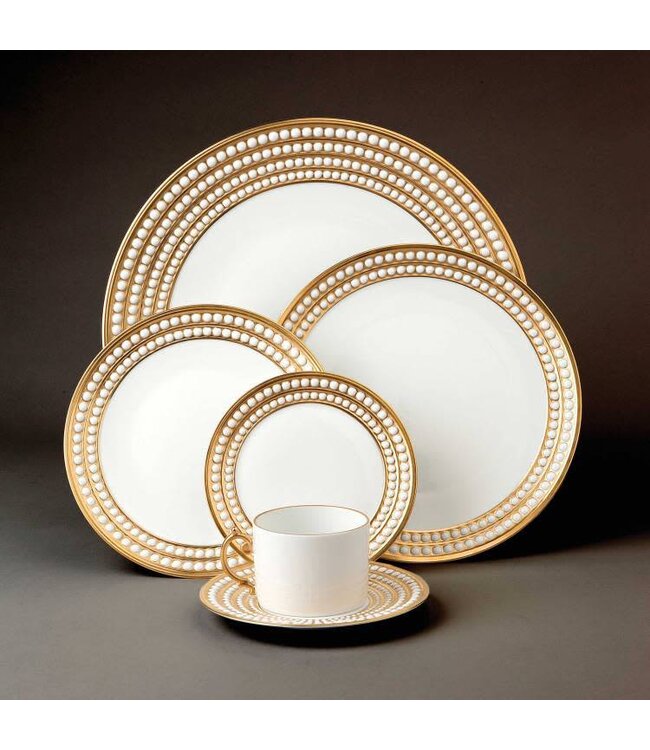 L’Objet Perlée Gold Serving Bowl