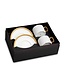 L’Objet Soie Tressée Gold Tea Cup + Saucer (Gift Box of 2)