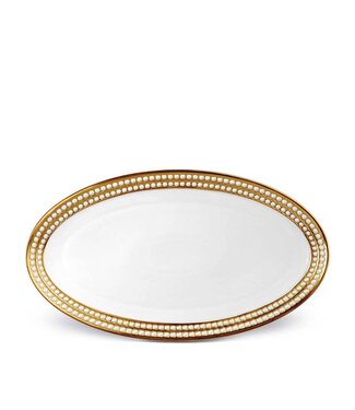 L’Objet Perlée Gold Oval Platter - Large
