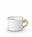 L’Objet Alencon Tea Cup + Saucer (Gift Box of 2) Gold