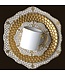 L’Objet Alencon Tea Cup + Saucer (Gift Box of 2) Gold