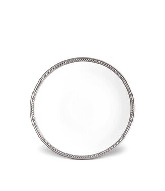 L'Objet Soie Tressée Platinum Dessert Plate Floor; Display