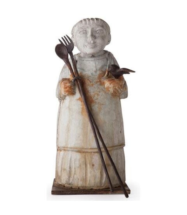 Jan Barboglio San Pasqual Statue - PAtron of Chefs and Cooks
