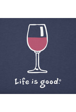 Life is Good LIG W Vintage crusher Wine glass S19