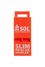 Survive Outdoors Longer SOL Slim Rescue Howler Whistle Pkg/2