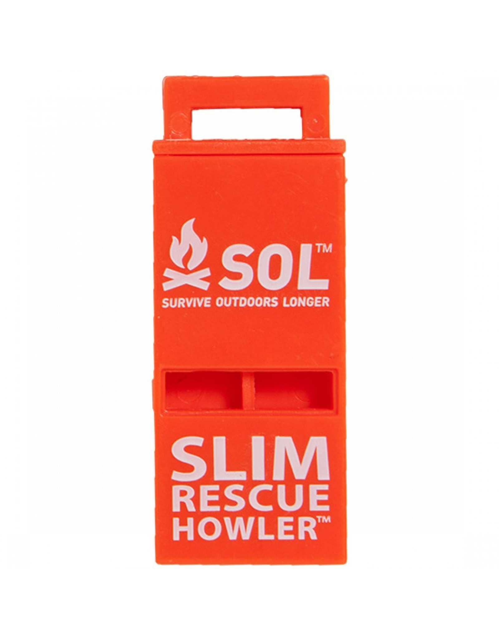 Survive Outdoors Longer SOL Slim Rescue Howler Whistle Pkg/2