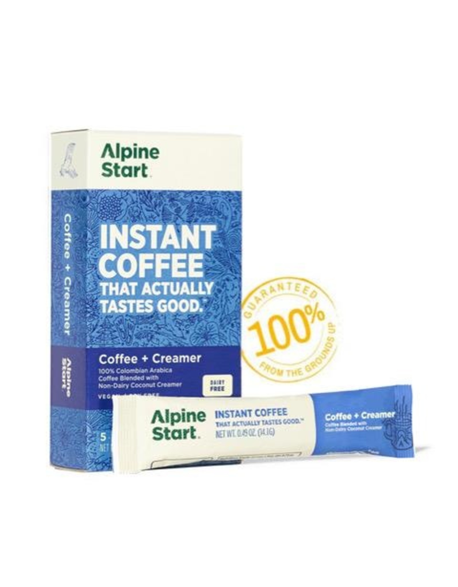 Alpine Start Alpine Start  Dairy-Free Coffee + Creamer Instant Latte  (5pk)