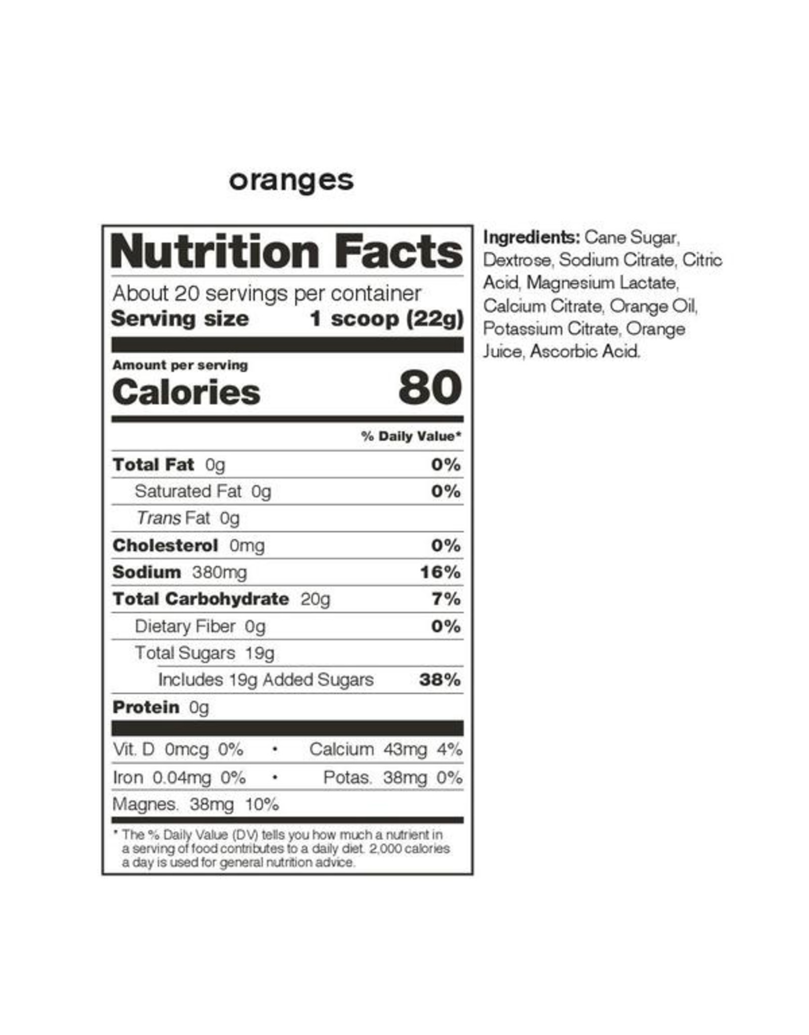 Skratch Labs Skratch Labs Sport Hydration Mix Oranges 22g Single