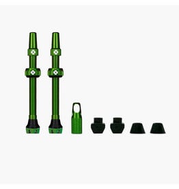 Muc-Off Tubeless Valve, Presta, 44mm, Green, Pair