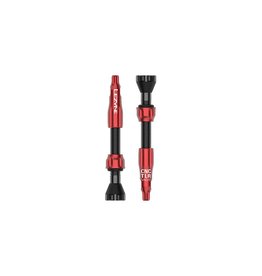 Lezyne TLR, Tubeless Valve, Presta, 44mm, Red