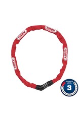 Abus, Steel-O-Chain 4804C, Chain Lock, Combination, 4mm, 75cm, 2.5', Red