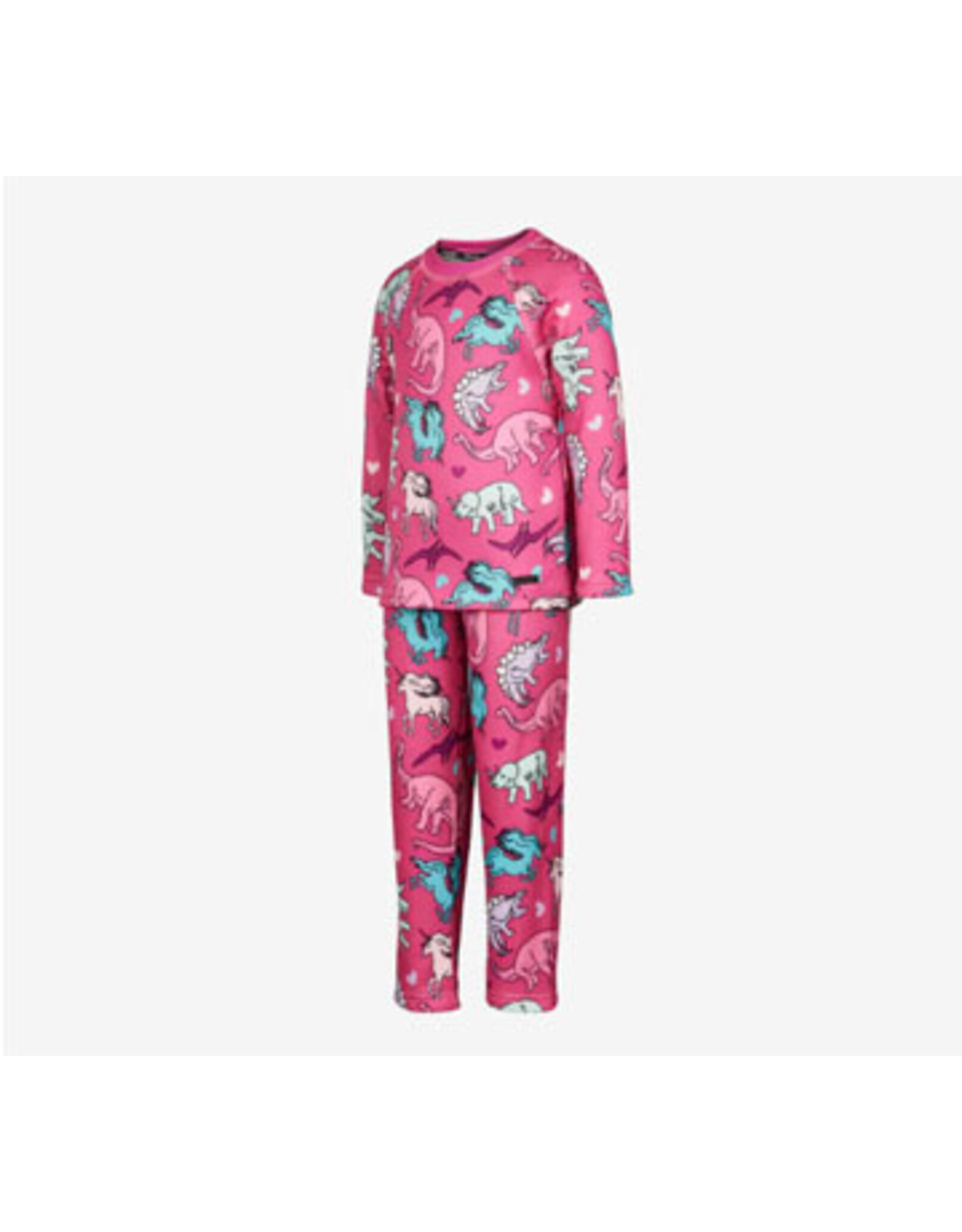 Kombi Kombi B3 Velvet Fleece Set Childrens Pink Unisaurus