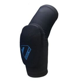 7iDP 7iDP, Transition Youth, Knee/Shin Guard, Black, Pair