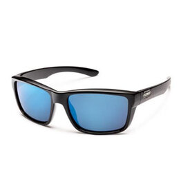 SUNCLOUD Suncloud Mayor Black Polarized Blue Mirror