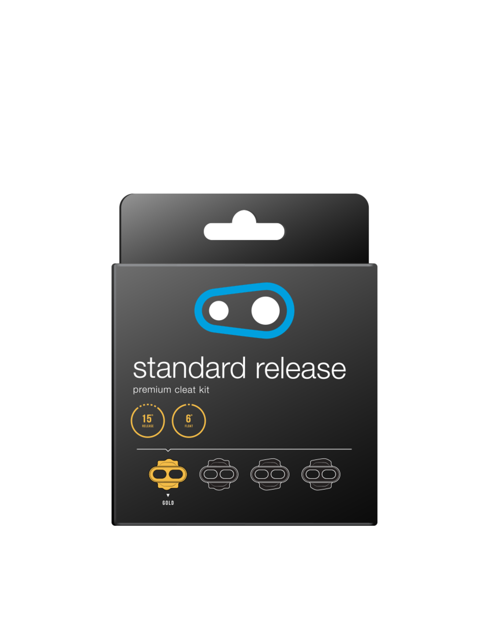 CRANK BROTHERS Crank Brothers Standard Release Premium Cleat, 6 deg float, gold