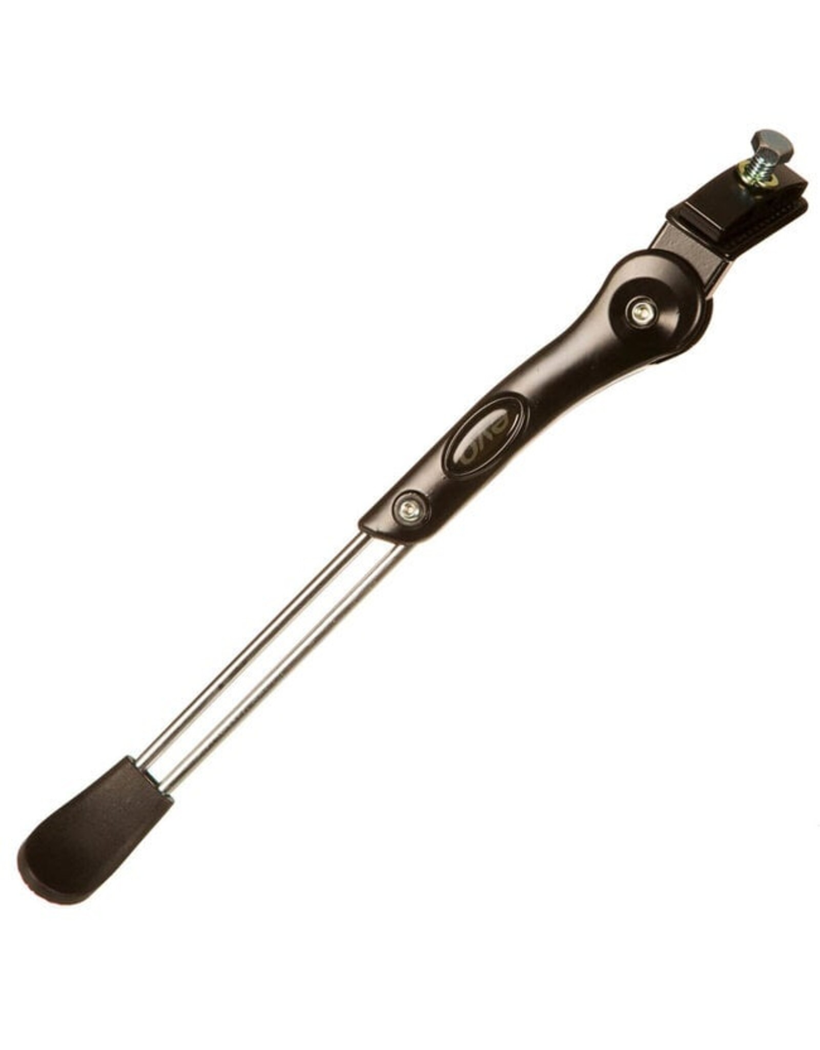 EVO EVO, Alloy/Steel Central Kickstand, Adjustable 24''- 700C, Black