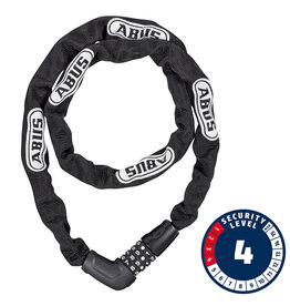 Abus, Steel-O-Chain 5805C Chain with combination lock, 5mm x 75cm (5mm x 2.5'), Black