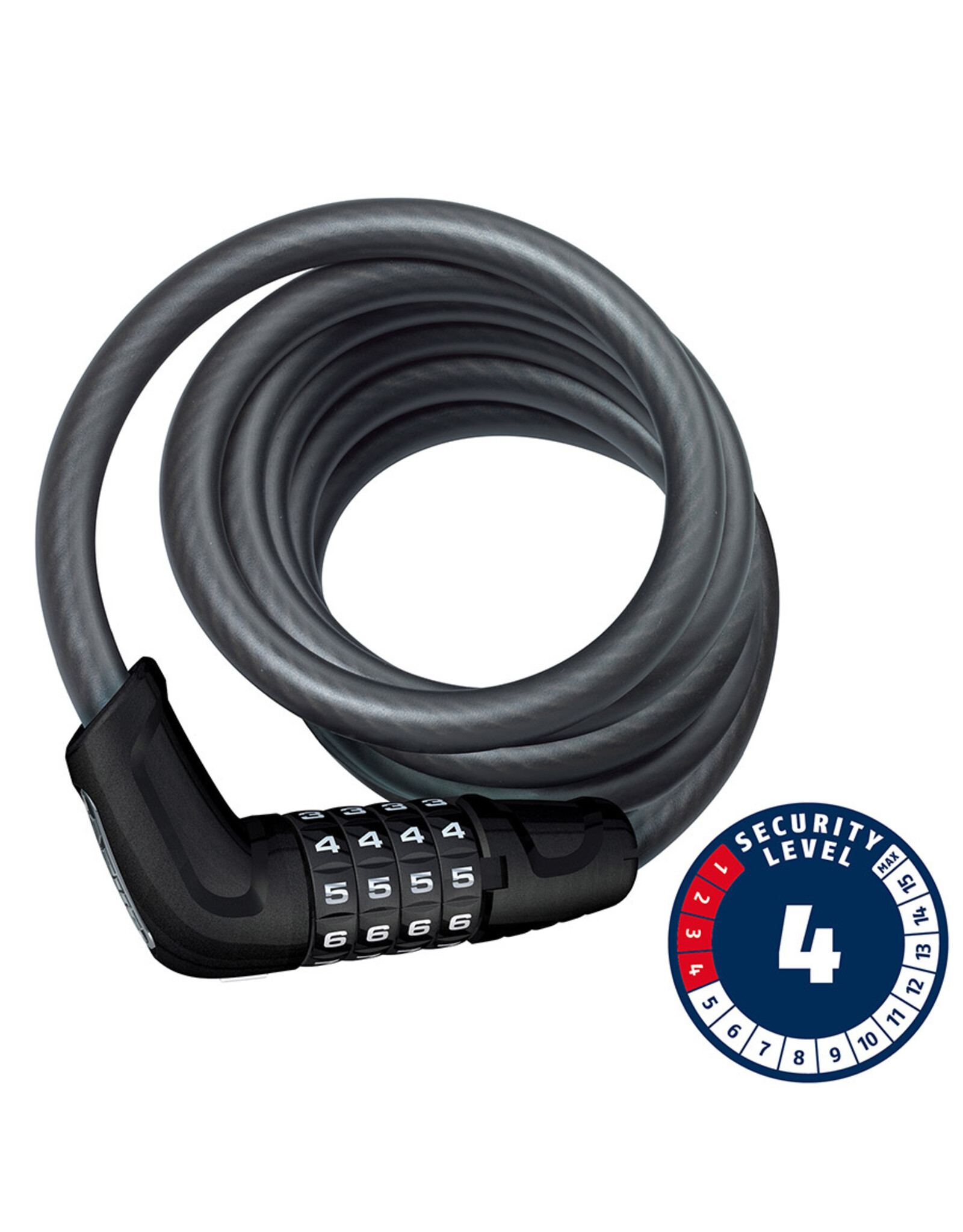 Abus, Tresor 6512C, Cable Lock, Combo, 12mm, 180cm, 5.9', Black