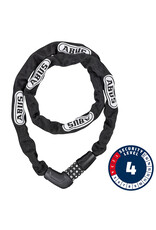 Abus, Steel-O-Chain 5805C Chain with combination lock, 5mm x 110cm (5mm x 3.6'), Black