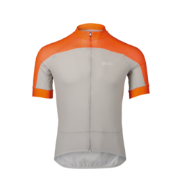 POC POC W's Essential Road Logo Zink Orange/Granite Grey MED