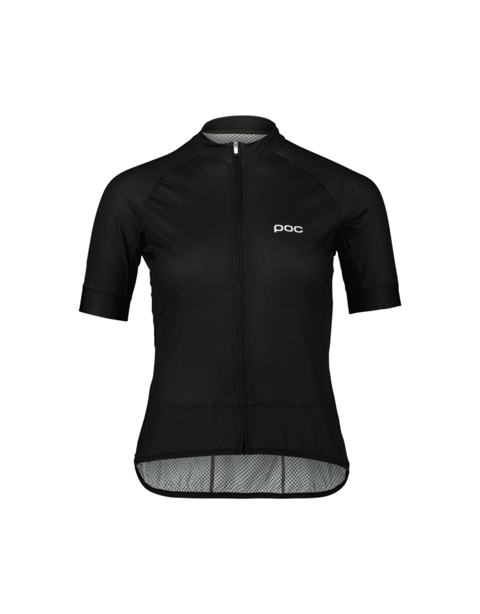 POC POC W's Essential Road Logo Jersey Uranium Black/Hydrogen White SML