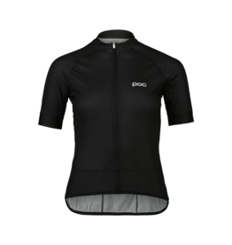 POC POC W's Essential Road Logo Jersey Uranium Black/Hydrogen White SML