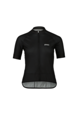 POC POC W's Essential Road Logo Jersey Uranium Black/Hydrogen White LRG