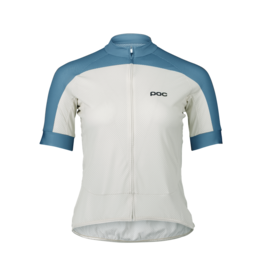POC POC W's Essential Road Logo Jersey Okenite Off-White/Calcite Blue MED