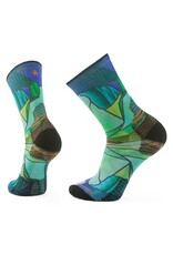 Smartwool Smartwool Hike Targeted Cushion Mirror Mountain Print Crew Socks CAPRI M