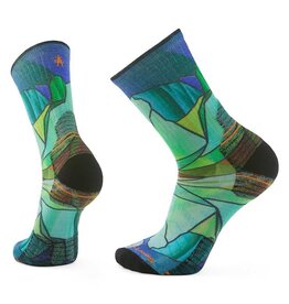 Smartwool Smartwool Hike Targeted Cushion Mirror Mountain Print Crew Socks CAPRI M