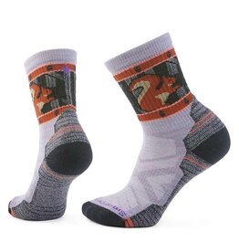 Smartwool Smartwool Women's Hike Light Cushion Squirrely Crew Socks PURPLE ECLIPSE M