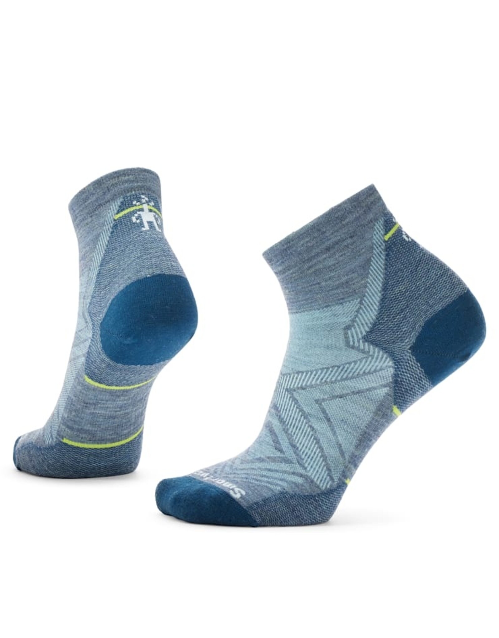 Smartwool Smartwool Women's Run Zero Cushion Ankle Socks PEWTER BLUE L