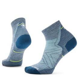 Smartwool Smartwool Women's Run Zero Cushion Ankle Socks PEWTER BLUE L