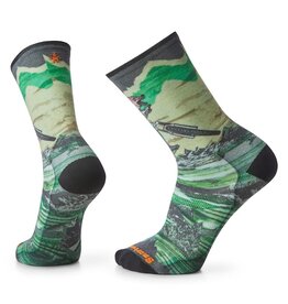Smartwool Smartwool Bike Zero Cushion Wolf Print Crew Socks NATURAL L