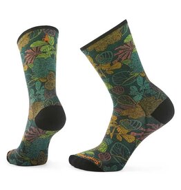 Smartwool Smartwool Bike Zero Cushion Aloha Forest Print Crew Socks TWILIGHT BLUE M