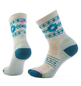 Smartwool Smartwool Women's Hike Light Cushion Retro Floral Mid Crew Socks CHARCOAL M
