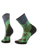 Smartwool Smartwool Trail Run Targeted Cushion Neature Print Crew Socks TWILIGHT BLUE L