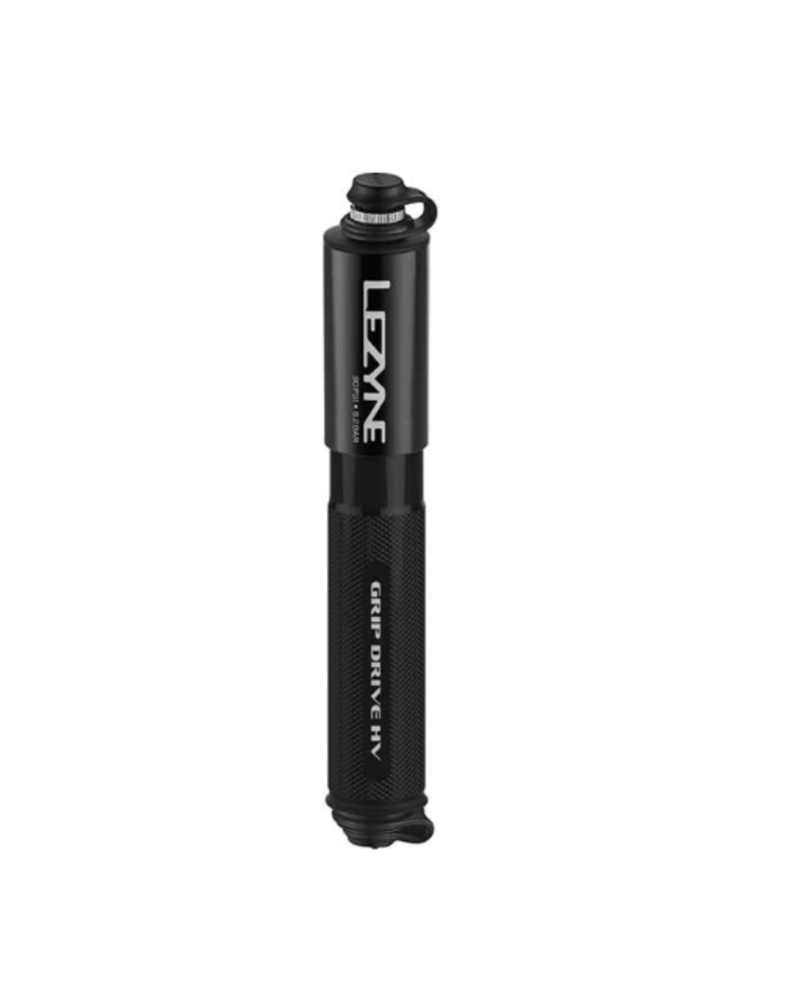 Lezyne Lezyne, Grip Drive HV, Pump, ABS Flip Chuck, 90PSI, Black, M, 231mm