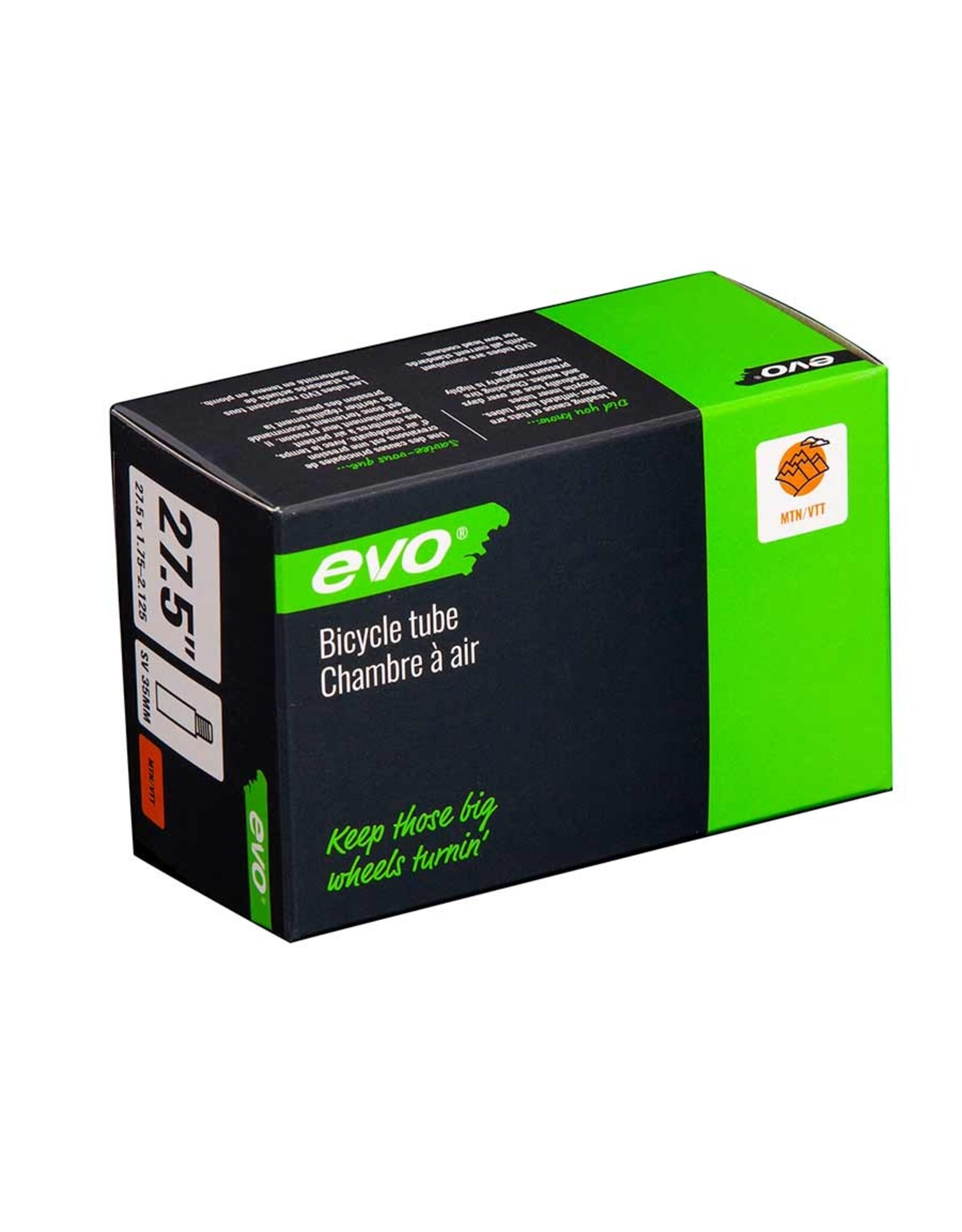 EVO EVO, SV, Tube, Schrader, Length: 48mm, 27.5", 1.75-2.125