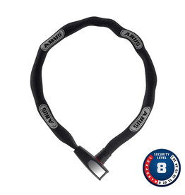 Abus, 8807K Steel-O-Chain, Chain Lock, Key, 7mm, 85cm, 2.8', Black