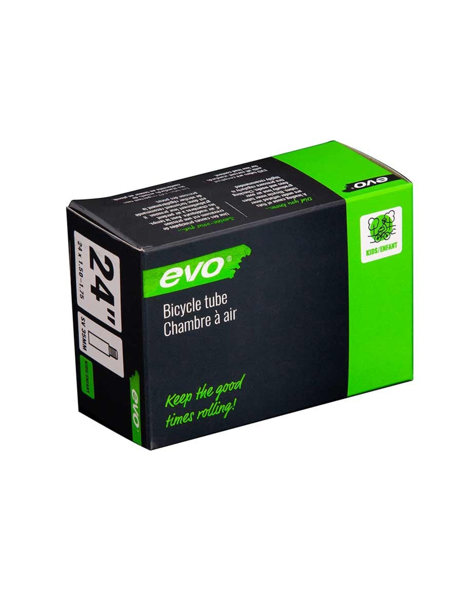 EVO EVO, SV, Tube, Schrader, Length: 48mm, 24'', 1.50-1.75