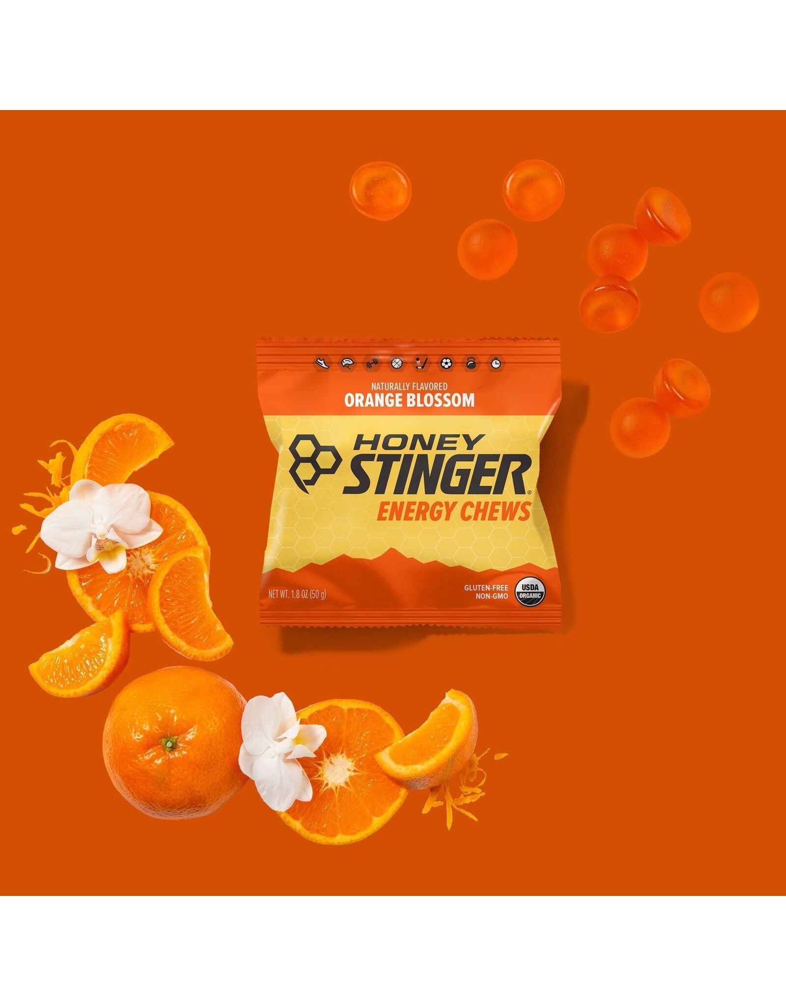 Honey Stinger Honey Stinger Organic Energy Chews Orange Blossom