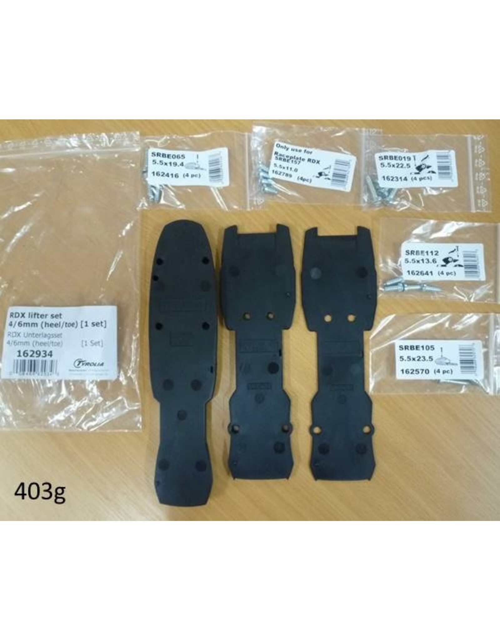 Head Head lifter set 4/6mm (heel/toe) (1 Set)