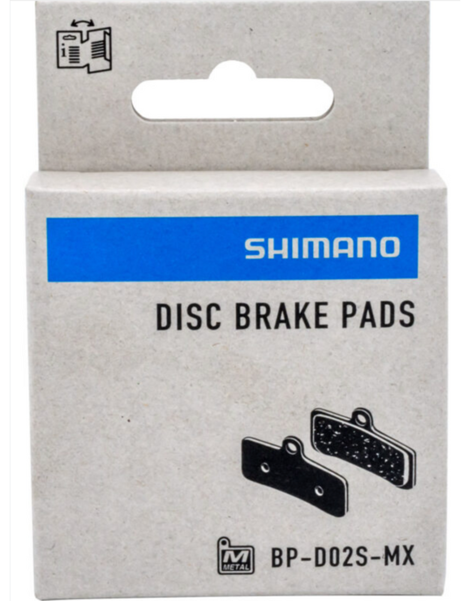 SHIMANO Shimano D02S METAL PAD W/O FIN, PAD SPRING, W/SPLIT PIN, 1 PAIR