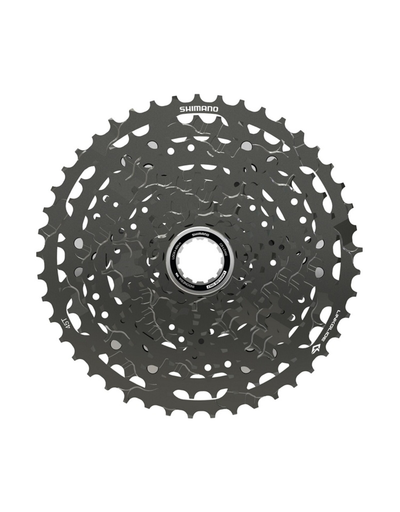 SHIMANO SHIMANO CASSETTE SPROCKET, CS-LG400-11, LINKGLIDE, 11-SPEED, 11-13-15-17-20-23-26-30-36-43-50T