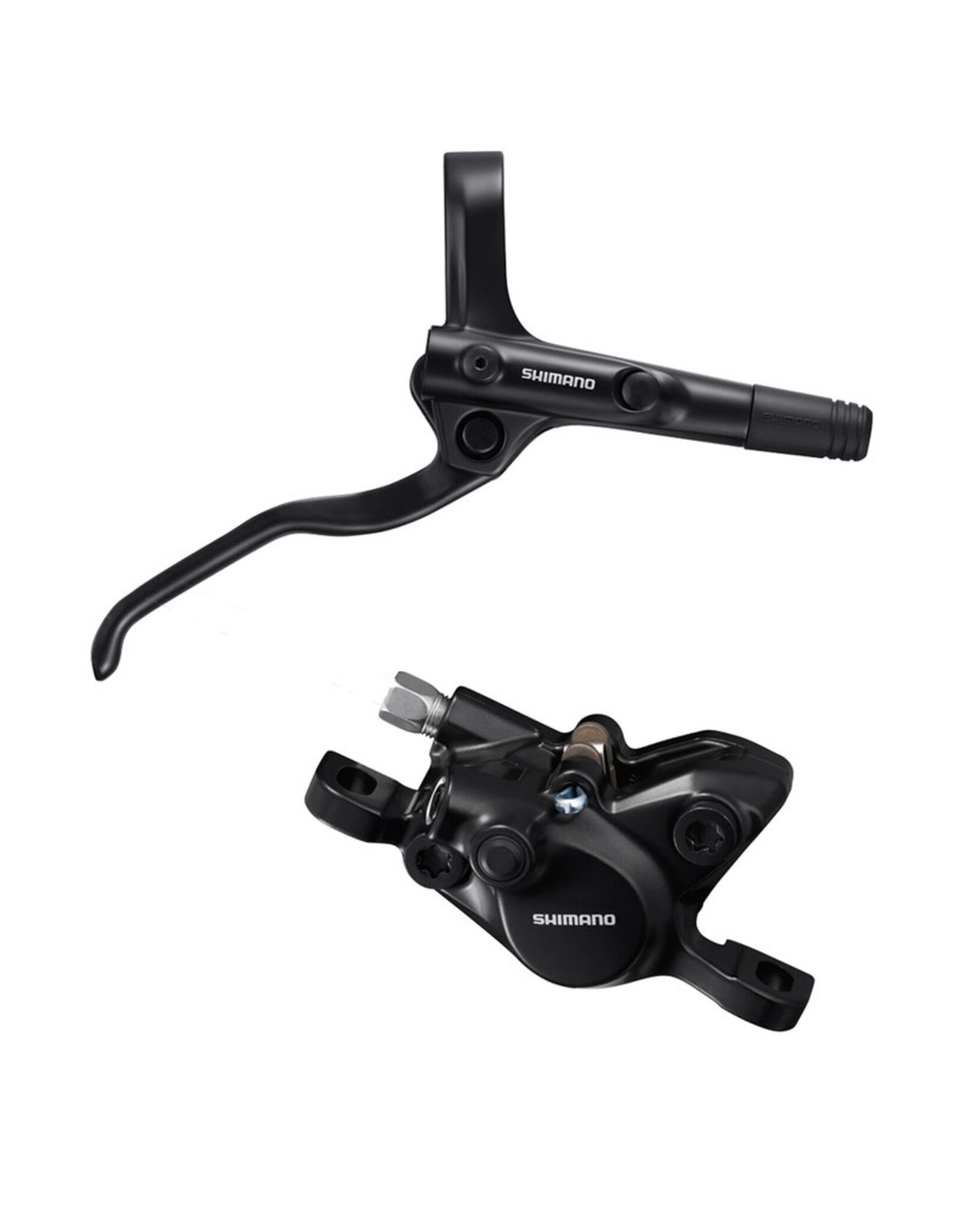 SHIMANO SHIMANO DISC BRAKE ASSEMBLED SET, BL-MT200(L), BR-MT200(F), BLACK, W/O ADAPTER, RESIN PAD (W/O FIN), SM-BH59-SS 1000 MM BLACK