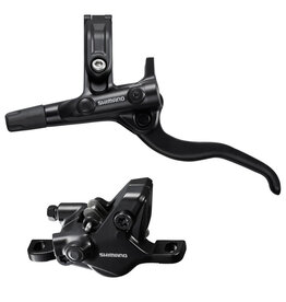 SHIMANO SHIMANO DISC BRAKE ASSEMBLED SET/J-kit, BL-M4100(L), BR-MT410(F), BLACK, W/O ADAPTER, RESIN PAD (W/O FIN), 1000MM HOSE (SM-BH59-SS BLACK), W/CONNECTER INSERT